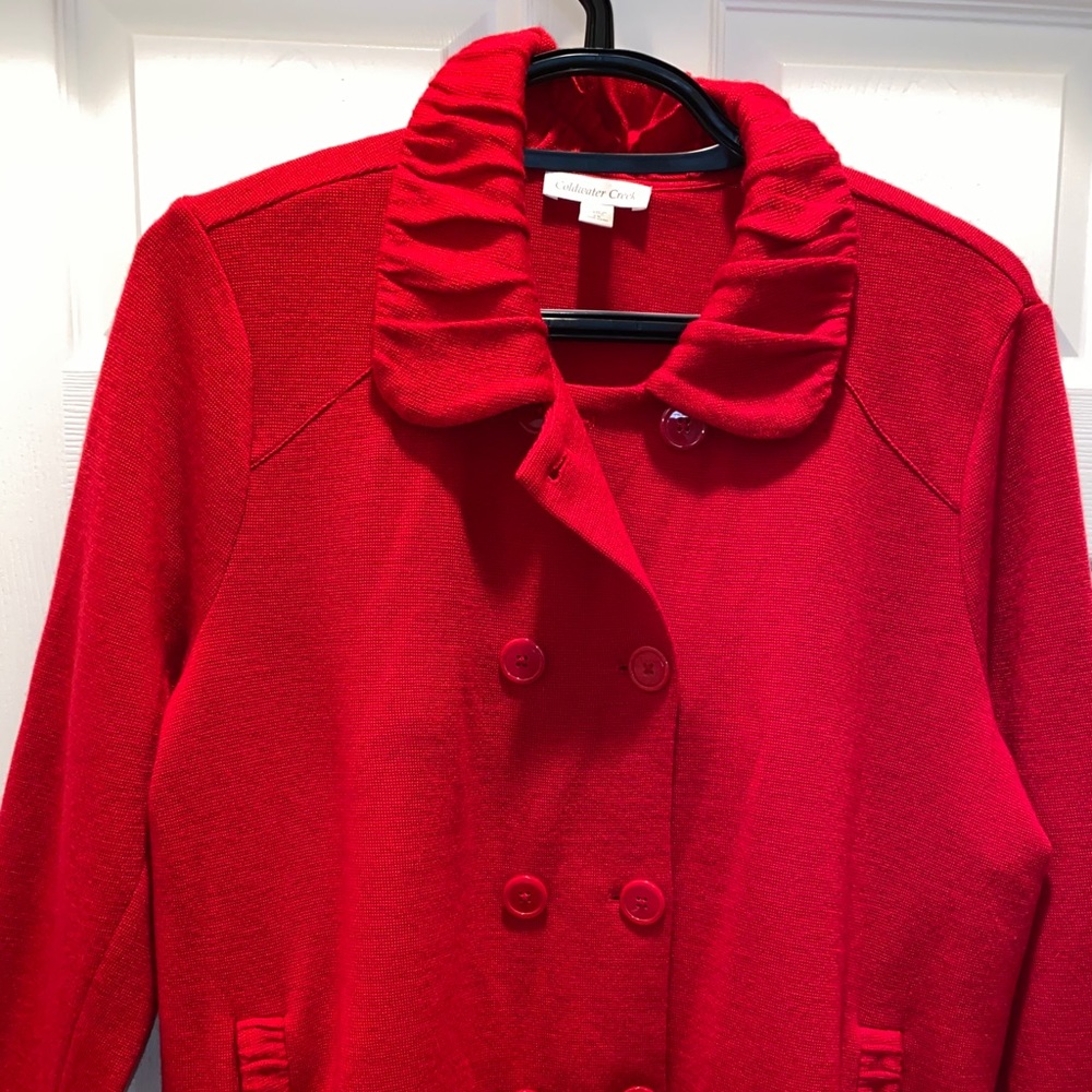 Coldwater Creek Cardigan Red